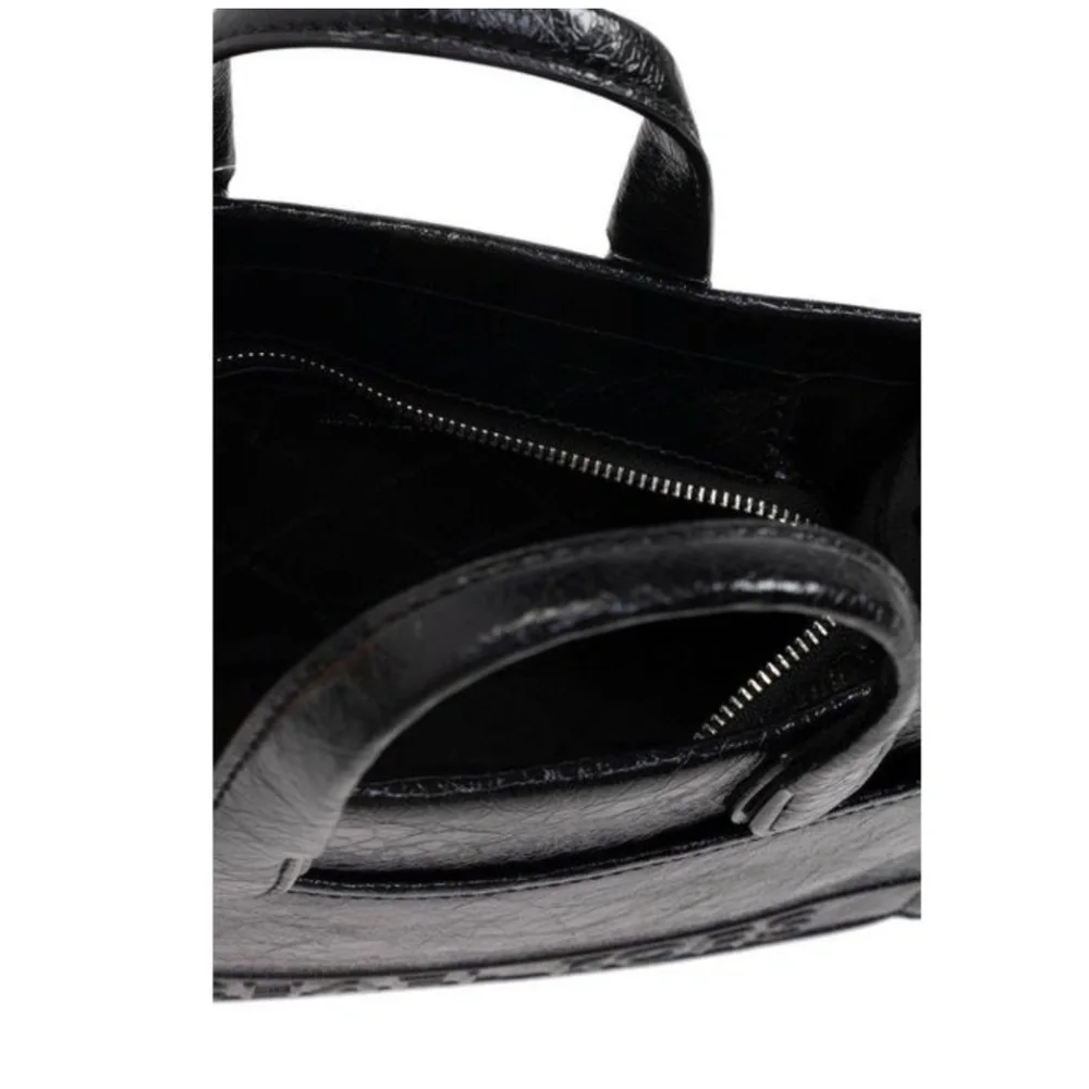 Michael Kors Gigi Black Tote Purse Bag Embossed Logo Women Designer NWT $309